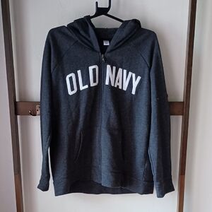 Old Navy Charcoal Zip-Up Hoodie